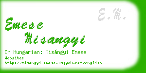 emese misangyi business card