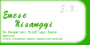 emese misangyi business card